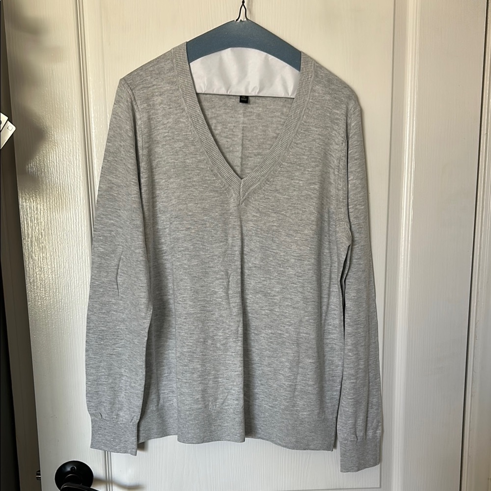 Banana Republic Forever Sweater
Gray V-Neck Sweater